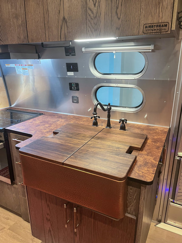 Airstream Custom Sink Cutting Boards for Stetson + 6666 Traveler Travel Trailers
