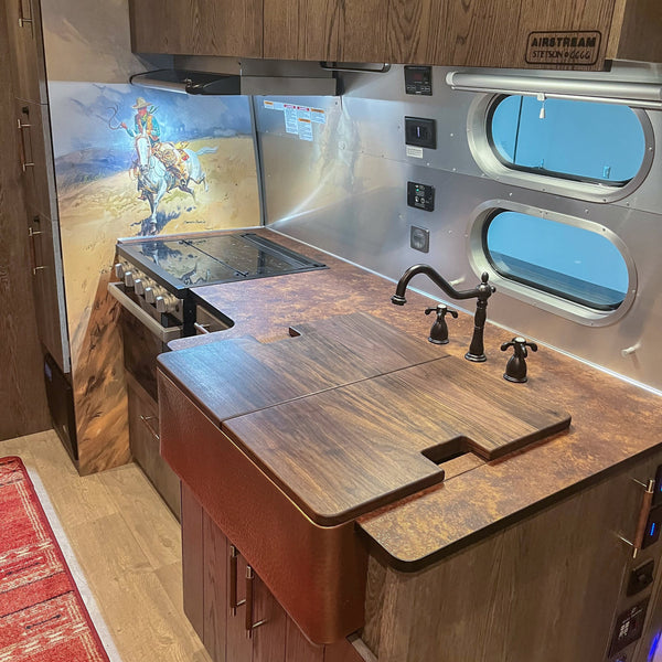 Airstream Custom Sink Cutting Boards for Stetson + 6666 Traveler Travel Trailers