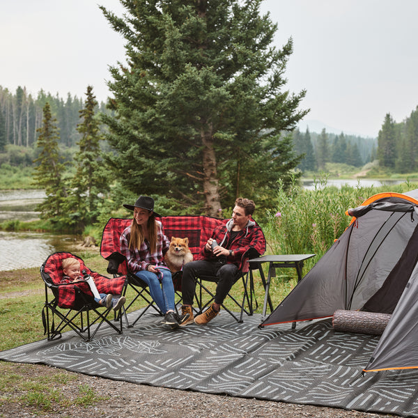 Striped Peaks Outdoor Mat by KUMA