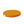 A round, low-profile cushion in a warm mustard yellow or orange-yellow fabric, shown from a three-quarters perspective on a solid white background.
