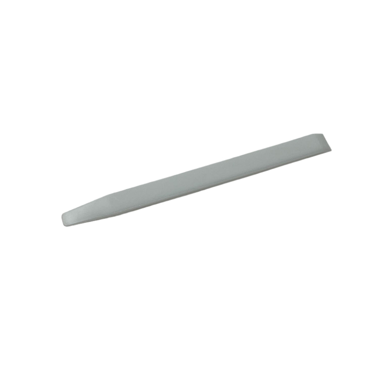 The Airstream Replacement Trim Tool Bundle is shown against a white background; this flat, metal pry bar features a beveled edge on one end, making it ideal for rub rail replacement.