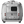 Silver Airstream trailer on a white background
