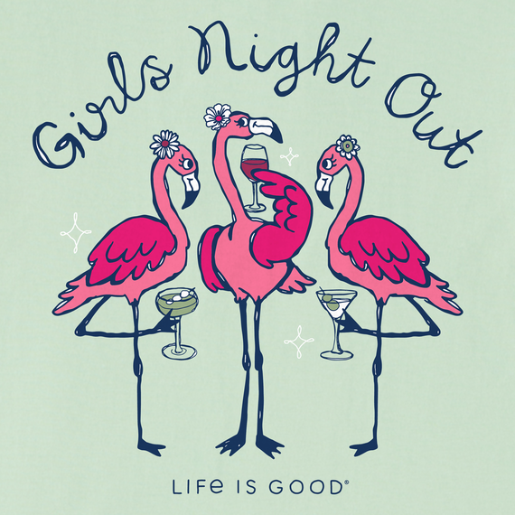 Flamingo Girls Night Out Crusher Women's T-Shirt by Life is Good®