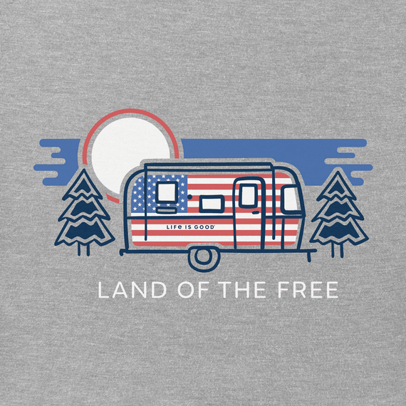 Airstream Land of the Free Women's V-Neck T-Shirt by Life is Good®
