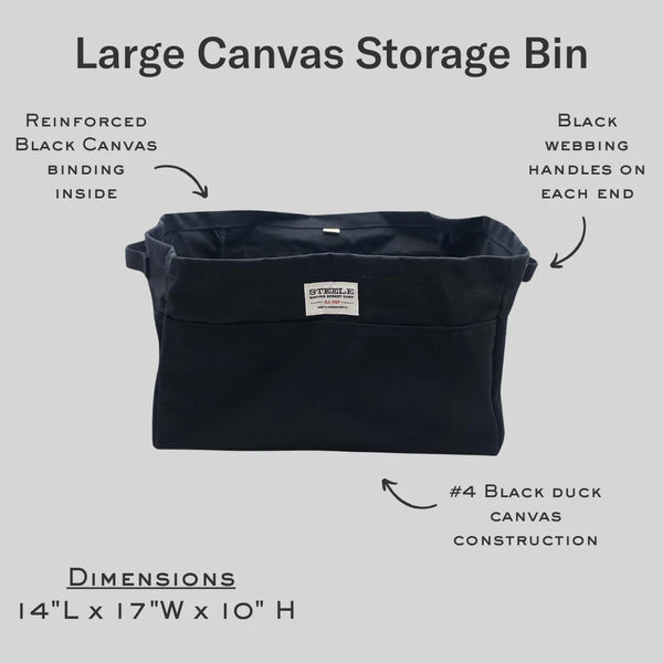 Large Canvas Storage Bins