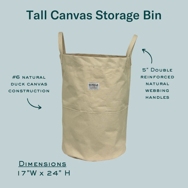 Tall Canvas Storage Bins