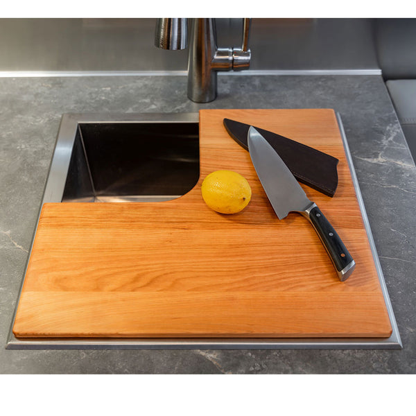 Wood Sink Cutting Boards for Trade Wind Travel Trailers
