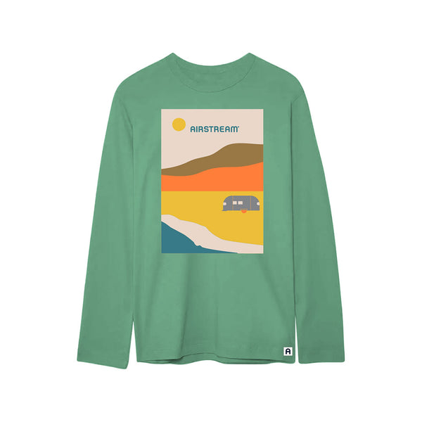 Airstream Dreamer Beach Scene Long Sleeve Tee