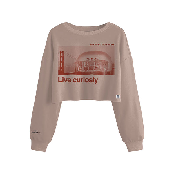 Airstream Dreamer Live Curiously Crop Fleece