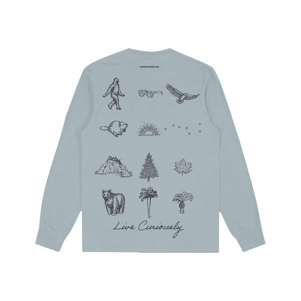 Airstream Dreamer Live Curiously Icons Long Sleeve Tee