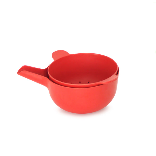 ekobo mixing bowl set small tomato