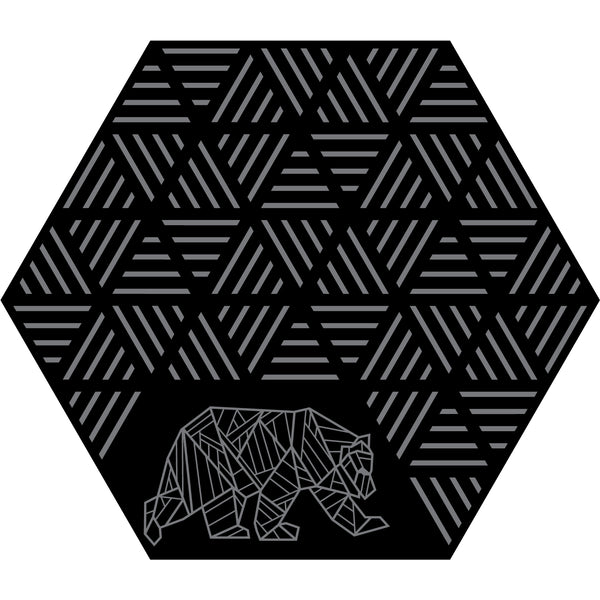 Hex Striped Peaks Outdoor Mat by KUMA