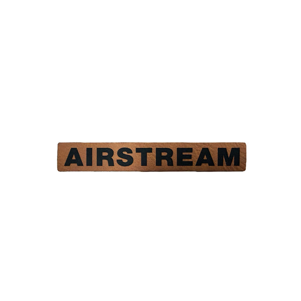 Airstream Logo Heat Applied Leather Patch