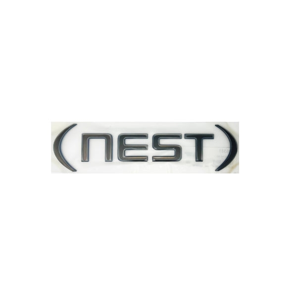 Airstream Nest Black Chrome Logo Decal | Part # 386341