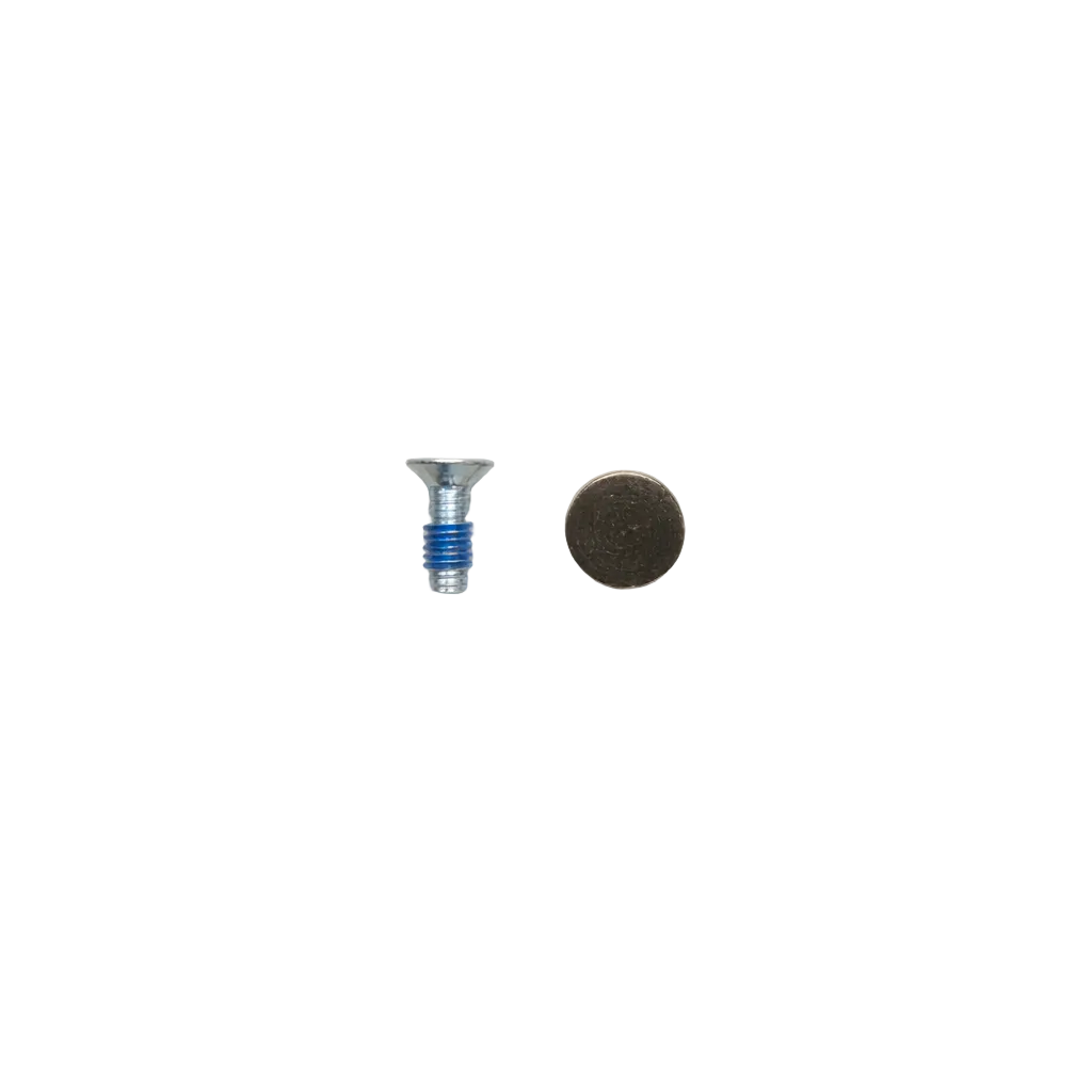 screw and cap on white background