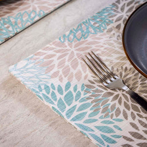 Teal And Beige Square Placemat
