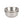 Two stainless steel bowls stacked on a white background