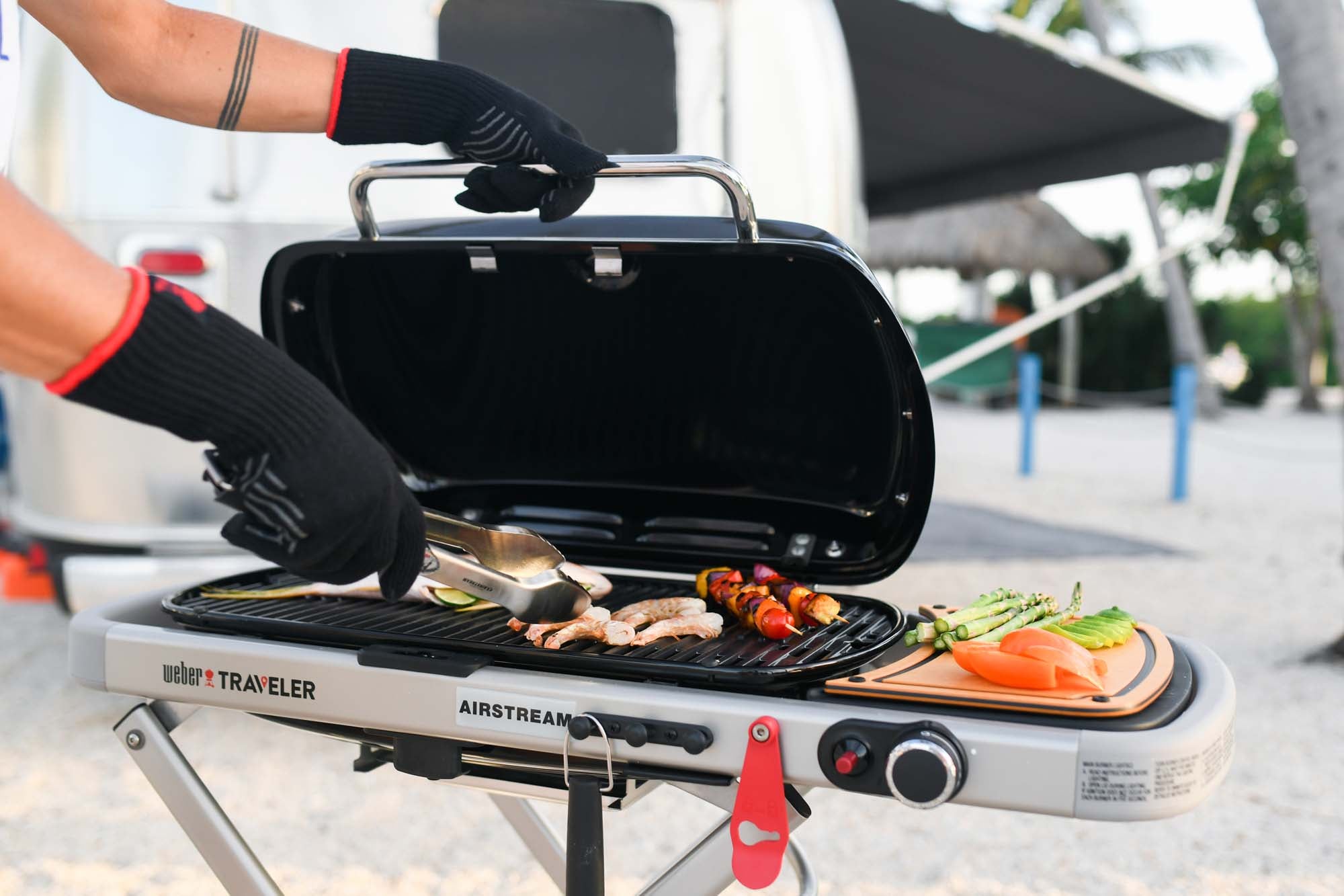 The Airstream Weber Traveler® Portable Gas Grill – Airstream